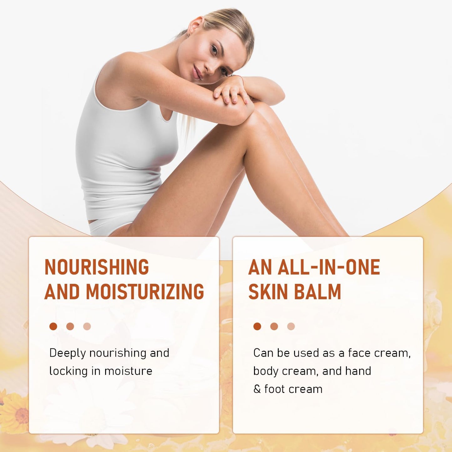 Tallow and Honey Balm, Premium Beef Tallow and Wild Honey, Balm for Skin Hydration, Grass-Fed Beef Tallow & Raw Wild Honey Balm, Tallow Balm for Skin Hydration, Tallow Face Moisturizer (2Pcs)